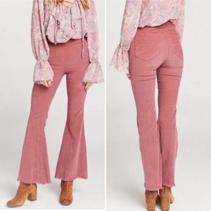 SHOW ME YOUR MUMU Kellie Flare Corduroy Pants fits like medium